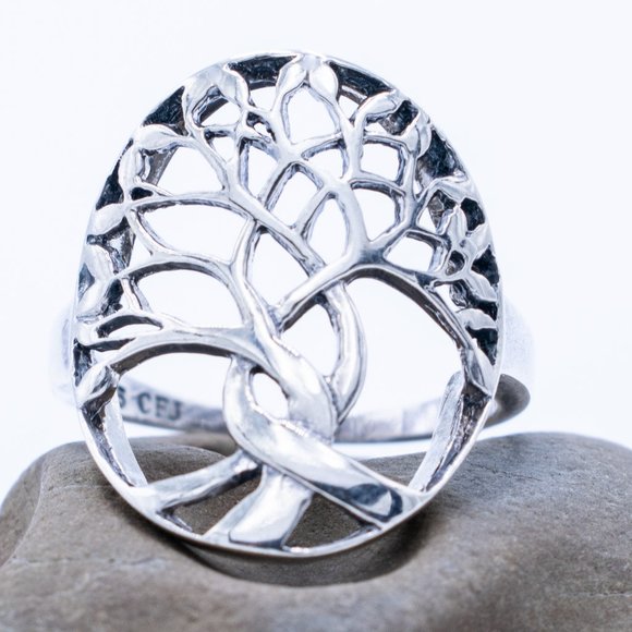 Tree and Roots Silver Ring - Picture 5 of 5